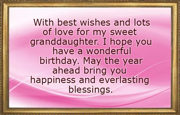 Happy Birthday Granddaughter Gif