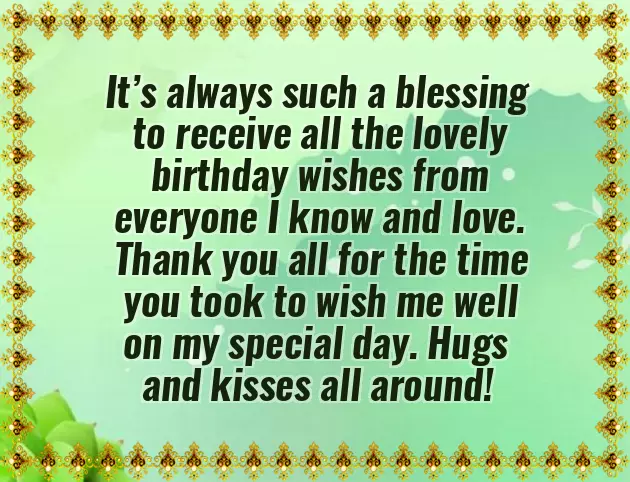 Thanks You Everyone For The Birthday Wishes