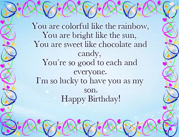 5Th Birthday Wish For Son