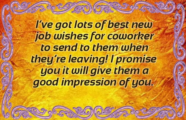 Wishing Success In New Job