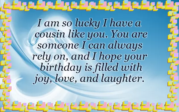 Birthday Wishes Cousin Male Birthday Wishes Cousin Male