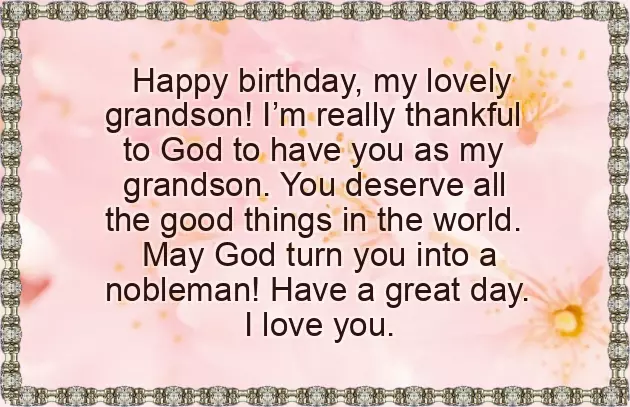 Grandson Birthday Wishes From Grandma Grandson Birthday Wishes From Grandma