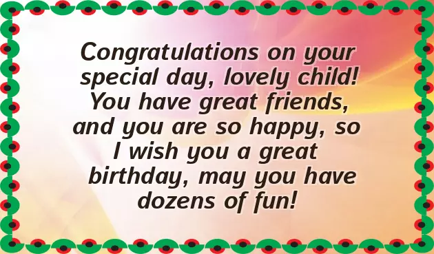 Birthday Wish For Kid Boy