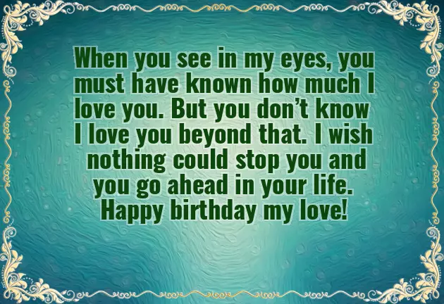 Boyfriend Romantic Birthday Wishes