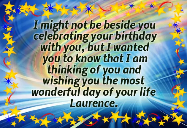 Happy Birthday Laurence Happy Birthday Laurence