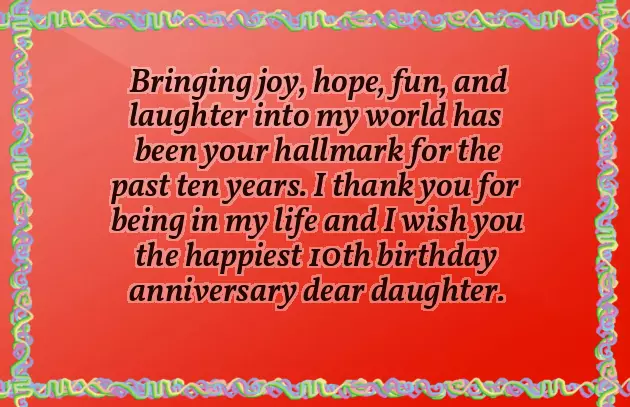 Birthday Wishes For 10 Years Old Girl Birthday Wishes For 10 Years Old Girl