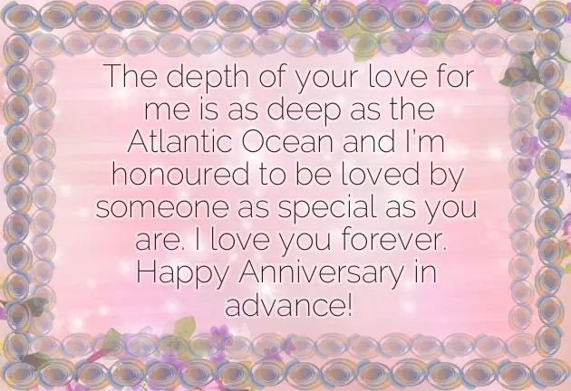 Advance Marriage Anniversary Wishes