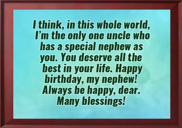 Happy Birthday To Young Nephew