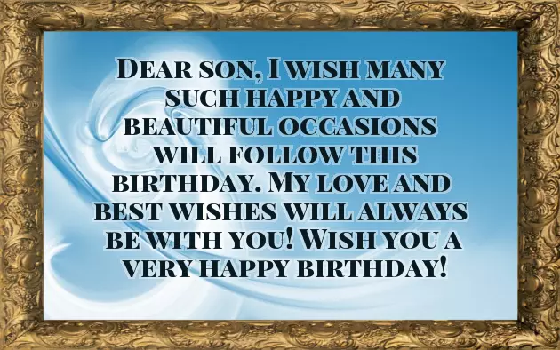 Birthday Wish For My Little Son