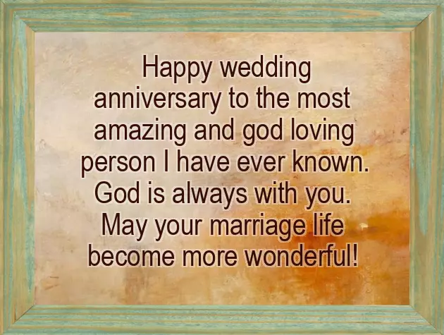 Religious Wedding Anniversary Message