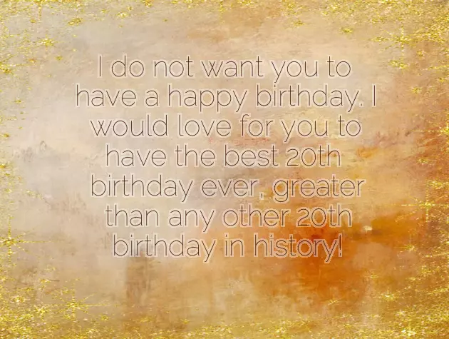 Funny 20Th Birthday Wishes Funny 20Th Birthday Wishes