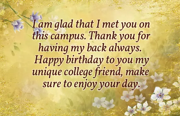 College Birthday Wishes College Birthday Wishes
