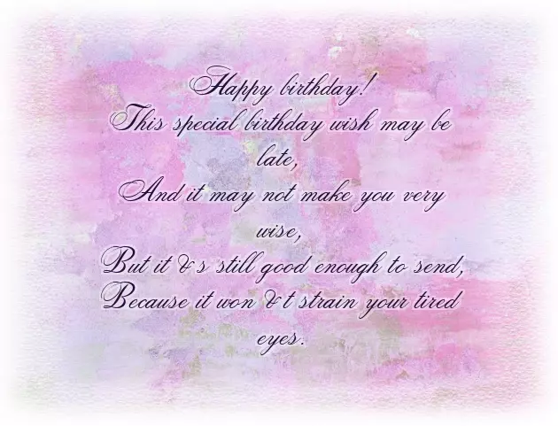 Short Birthday Poems For Him