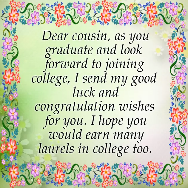 Congratulations Cousin On Your Graduation