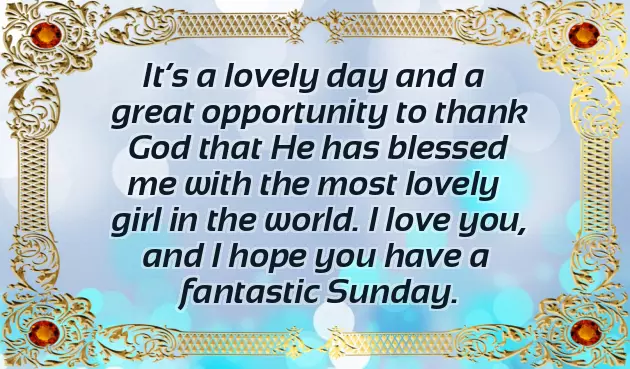 Its Sunday Good Morning