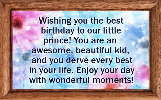 Birthday Wish To 1 Year Baby Boy