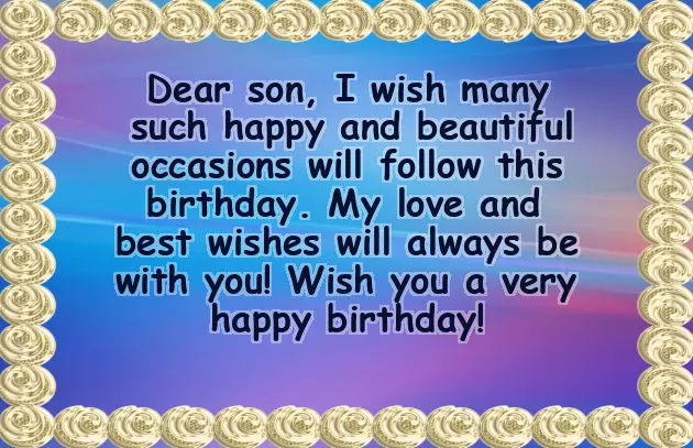 Happy Birthday To My Son Quotes From Mom