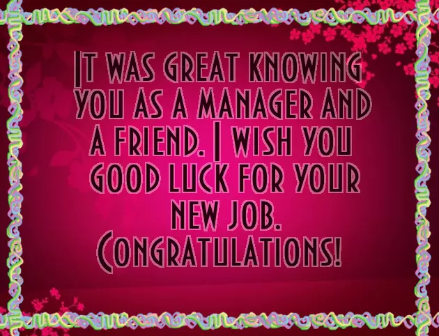 Best Wishes For New Work Best Wishes For New Work