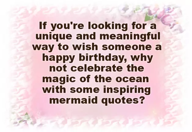 Happy Birthday Mermaid Happy Birthday Mermaid