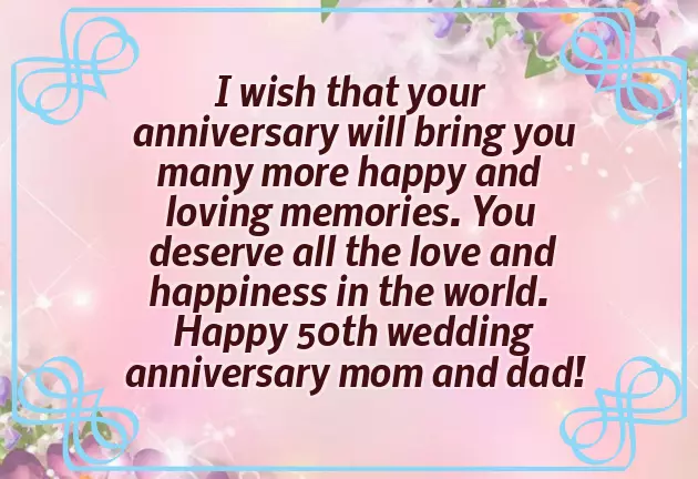 50Th Anniversary Mom And Dad 50Th Anniversary Mom And Dad