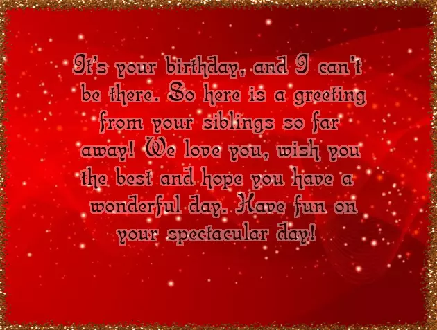 Birthday Wishes For Brother Long Distance