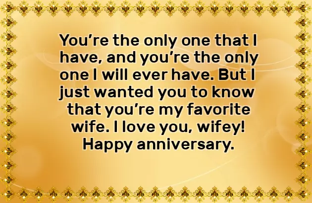 Wishes Anniversary To Wife