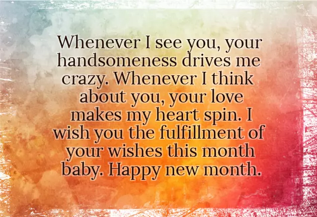 New Month Message To Husband