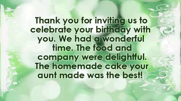 Thanking For Birthday Celebration Thanking For Birthday Celebration