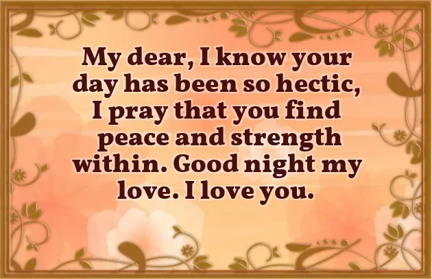 Good Night To Fiance