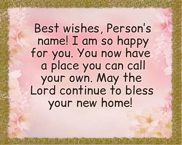 Best Wishes For New House