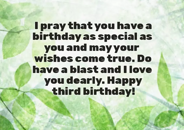 Birthday Wishes For 3 Year Old Birthday Wishes For 3 Year Old