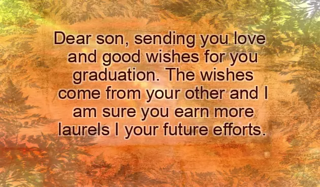 Graduation Message For Son From Mother