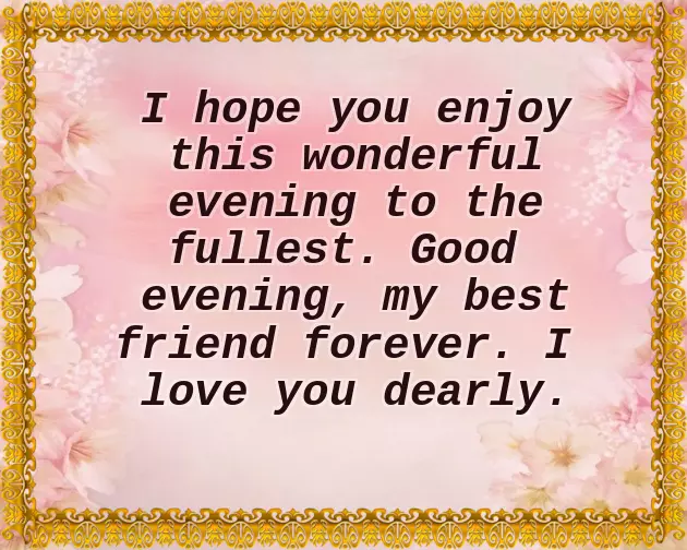 Good Evening Wish Good Evening Wish