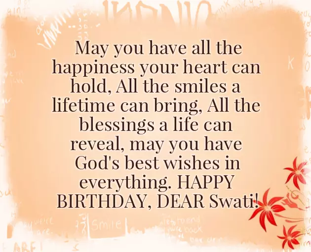 Happy Birthday Swati