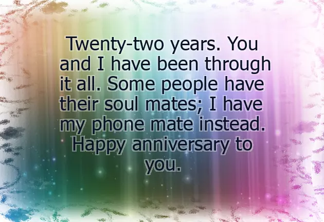 Happy 22Nd Anniversary Happy 22Nd Anniversary