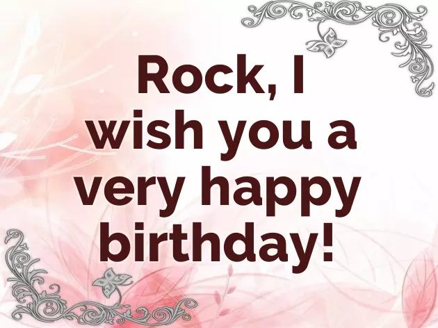 Happy Birthday Rock Happy Birthday Rock