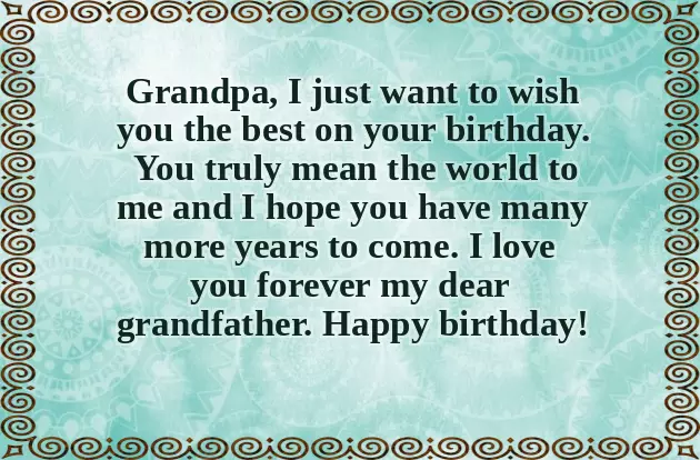 Birthday Msg For Grandfather Birthday Msg For Grandfather