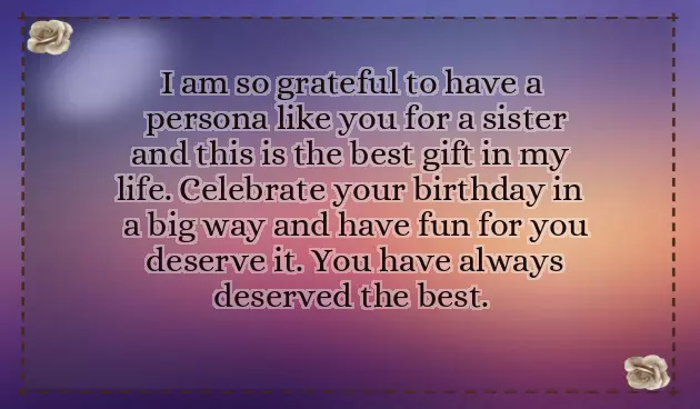 Sister Birthday Wishes Short Sister Birthday Wishes Short