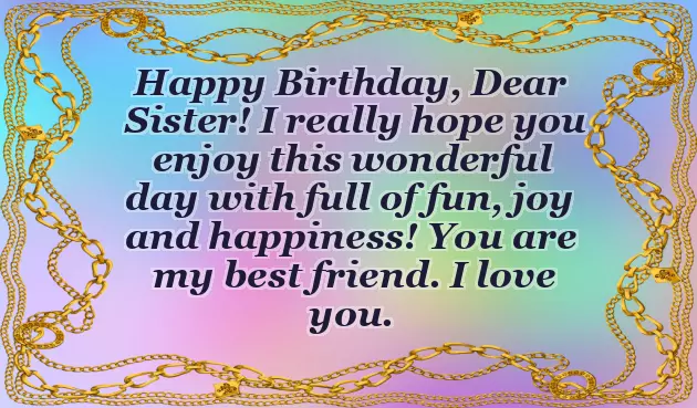 Birthday Wishes For My Sister From Another Mother