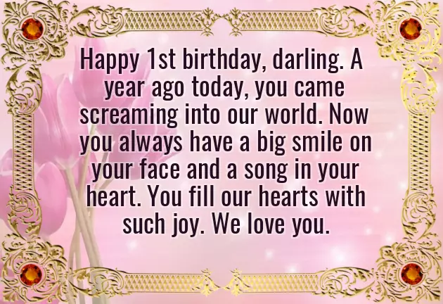 1St Birthday Wish For My Baby Boy