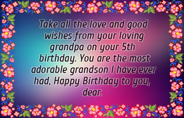 Granddaughter 5Th Birthday Wishes Granddaughter 5Th Birthday Wishes
