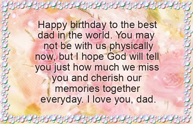 Happy Birthday To A Father In Heaven Happy Birthday To A Father In Heaven