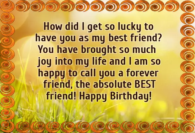 Birthday Greetings For Best Friend Female