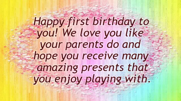 Happy First Birthday Boy