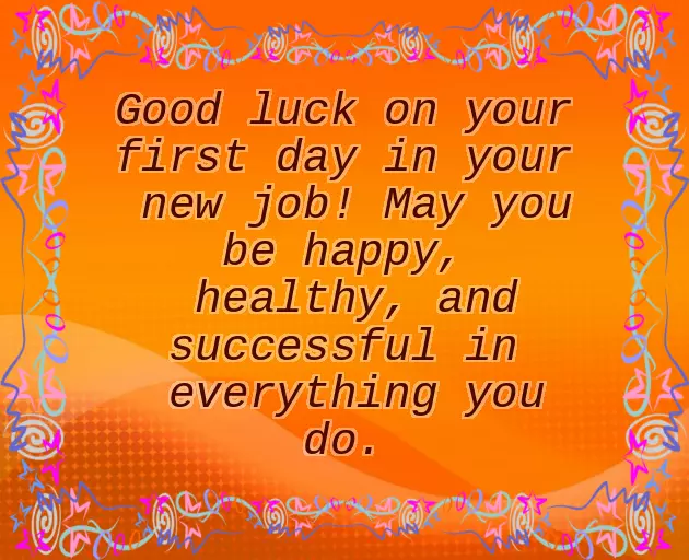 Good Luck First Day New Job Good Luck First Day New Job