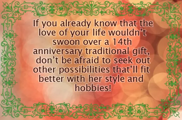 14 Year Anniversary Gift 14 Year Anniversary Gift