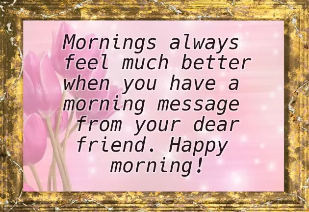 Good Morning Message Sms