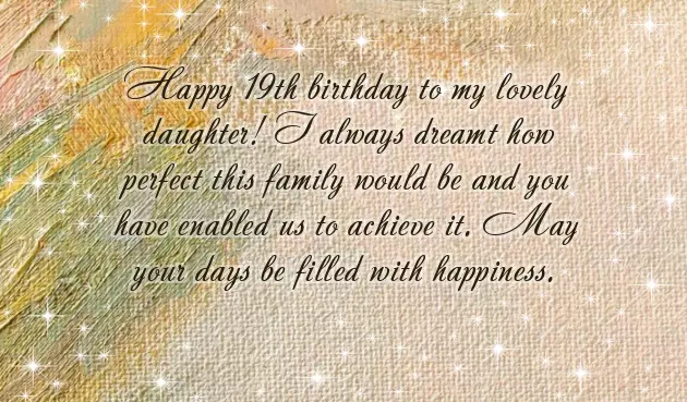 Happy 19Th Birthday Daughter Happy 19Th Birthday Daughter