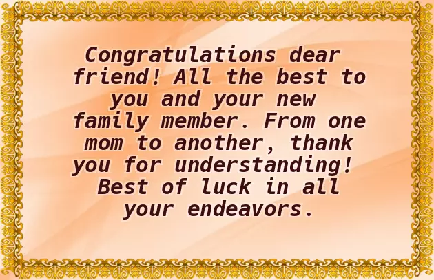 Congratulations To A New Mother