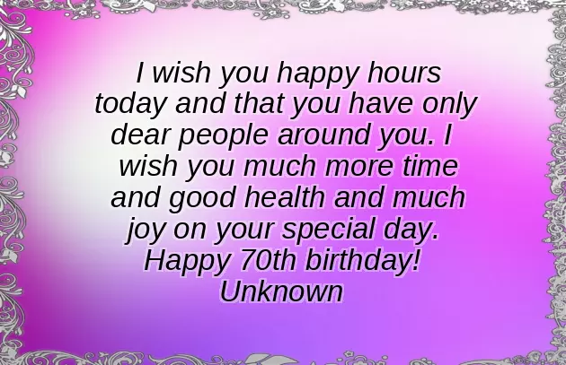 70Th Bday Wishes 70Th Bday Wishes